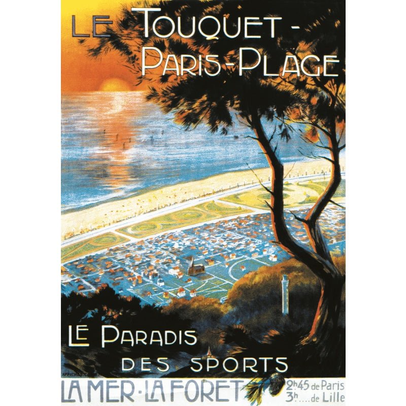 vecchio poster le touquet paris plage vecchio poster le touquet paris plage