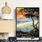 vecchio poster le touquet paris plage