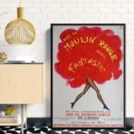 vecchio poster del moulin rouge