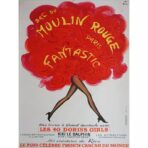vecchio poster del moulin rouge