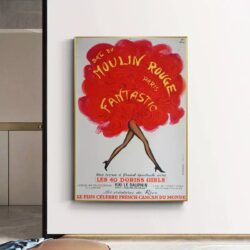 vecchio poster del moulin rouge