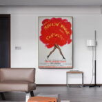 vecchio poster del moulin rouge