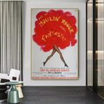 vecchio poster del moulin rouge