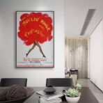 vecchio poster del moulin rouge
