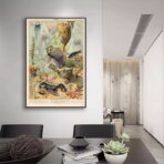 poster animali marini oceano vintage