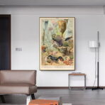 poster animali marini oceano vintage