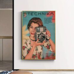 poster di macchina fotografica vintage
