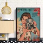 poster di macchina fotografica vintage
