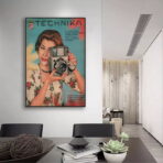 poster di macchina fotografica vintage