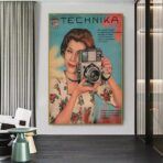 poster di macchina fotografica vintage