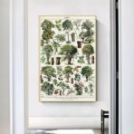 poster albero vintage