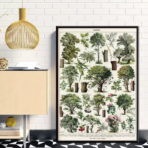 poster albero vintage