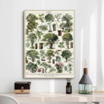 poster albero vintage