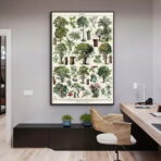poster albero vintage