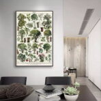 poster albero vintage