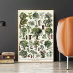 poster albero vintage