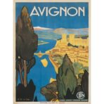 poster avignone vintage
