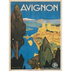 poster avignone vintage