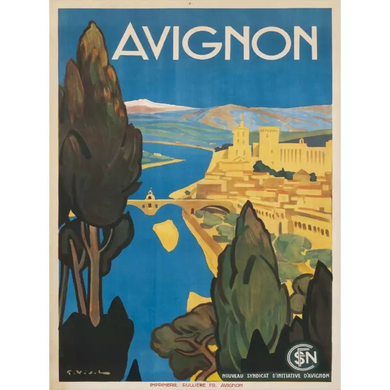 poster avignone vintage poster avignone vintage