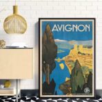 poster avignone vintage