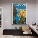 poster avignone vintage