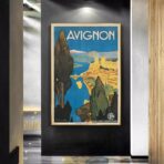poster avignone vintage