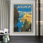 poster avignone vintage