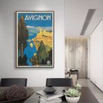 poster avignone vintage