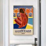 poster vintage azzurro