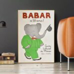 poster babar vintage 2