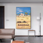 poster baghdad haifa vintage 1