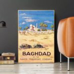 poster baghdad haifa vintage 1