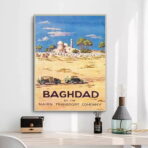 poster baghdad haifa vintage 1