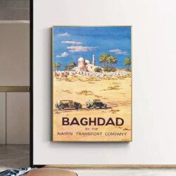 poster baghdad haifa vintage 1