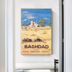 poster baghdad haifa vintage 1