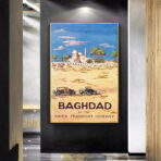 poster baghdad haifa vintage 1