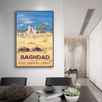 poster baghdad haifa vintage 1