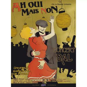 poster vintage di ballo da ballo