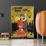 poster vintage di ballo da ballo