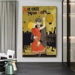 poster vintage di ballo da ballo