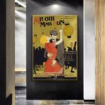 poster vintage di ballo da ballo