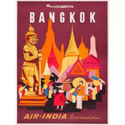 poster bangkok vintage
