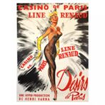 poster vintage del bar casino