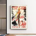 poster vintage del bar casino