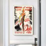 poster vintage del bar casino