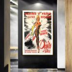 poster vintage del bar casino