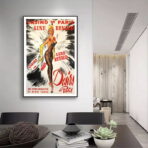 poster vintage del bar casino