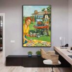 poster barbecue vintage