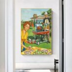 poster barbecue vintage