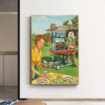 poster barbecue vintage